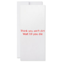 Slogan 1 - Red rack cards by purestar Slogan 1 - Red rack cards