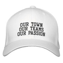 Slogan Hat - Flex Fit embroidered hats by philly444 Slogan Hat - Flex Fit embroidered hats