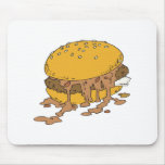 sloppy chili burger mousepad