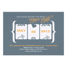 Slot Machine Bachelorette Party in Vegas Personalized Announcements