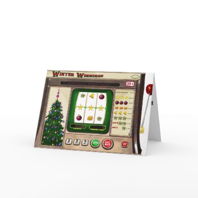Slot Machine Christmas Card by MANolan