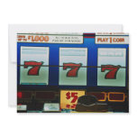 Slot machine in a casino custom invitation