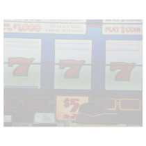 Slot machine in a casino custom letterhead