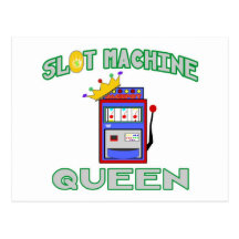 Slot Machine Queen Postcard