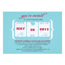 Slot Machine Wedding Invitation