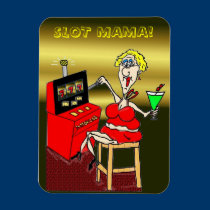 SLOT MAMA LUCKY 7'S MAGNET magnets