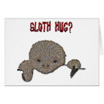 Sloth Hug Baby Sloth Cards