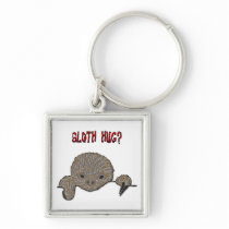 Sloth Hug Baby Sloth Keychains