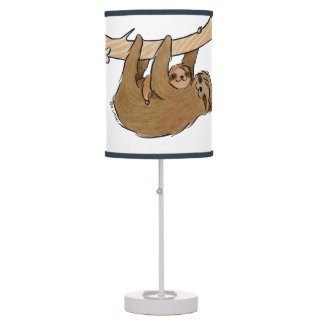 Sloth Mother and Baby Table Lamps