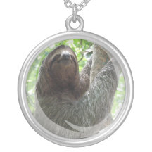 Sloth Photo Design Necklace