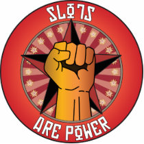 Slots Are Power photo sculptures