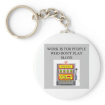slots player casino gambler key chains