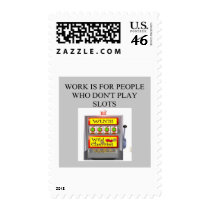 slots player casino gambler postage