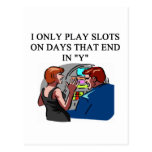 SLOTS player joke Post Card