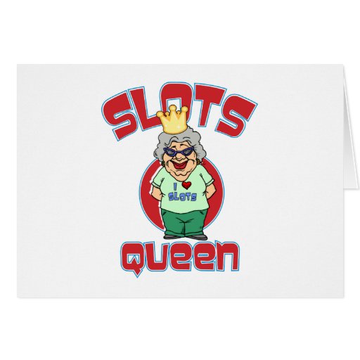 Slots Queen - Customize Slot Machine Greeting Card | Zazzle