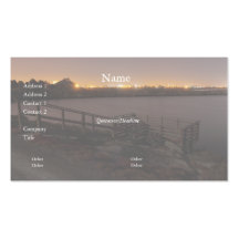 Slough Platform at Night Business Card