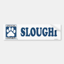 SLOUGHI_Blue Bumper Sticker
