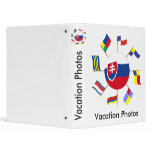 Slovak Flags Pinwheel Vinyl Binders