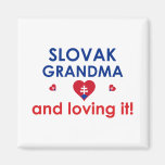Slovak Grandma & Loving It Refrigerator Magnet
