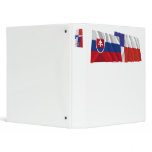 Slovakia and Banska Bystrica Waving Flags Vinyl Binder