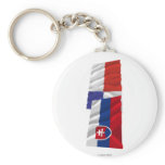 Slovakia and Banska Bystrica Waving Flags Key Chains