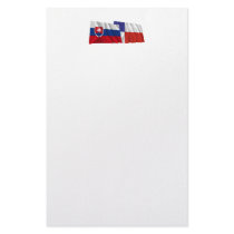 Slovakia and Banska Bystrica Waving Flags Stationery