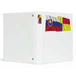 Slovakia and Kosice Waving Flags 3 Ring Binder