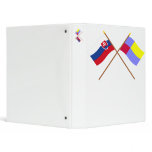 Slovakia and Nitra Crossed Flags Vinyl Binders