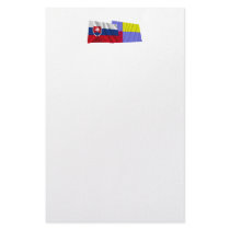 Slovakia and Nitra Waving Flags Custom Stationery
