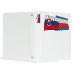 Slovakia and Trencin Waving Flags 3 Ring Binder