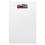 Slovakia and Trnava Waving Flags Customized Stationery