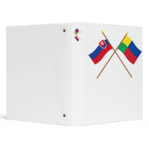 Slovakia and Zilina Crossed Flags Binder