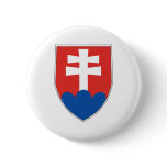 Slovakia Coat Of Arms Pinback Button