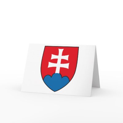 Slovakia Coat of Arms Greeting Card by FlagTshirts