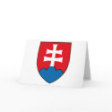 Slovakia Coat of Arms Greeting Card by FlagTshirts Slovakia Coat of Arms Greeting Card