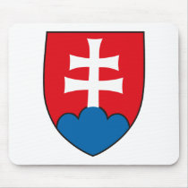 Slovakia Coat of Arms Mousepad by FlagTshirts Slovakia Coat of Arms Mousepad