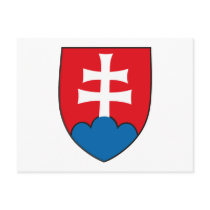 Slovakia Coat of Arms Postcard by FlagTshirts Slovakia Coat of Arms Postcard