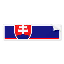 Slovakia Flag bumper stickers by coolcountry Slovakia Flag bumper stickers