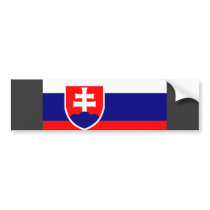 Slovakia Flag bumper stickers by coolcountry Slovakia Flag bumper stickers