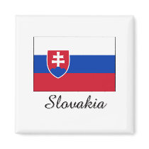 Slovakia Flag Design magnets