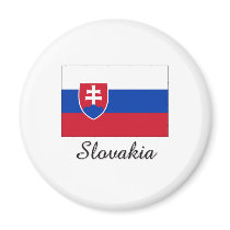 Slovakia Flag Design magnets