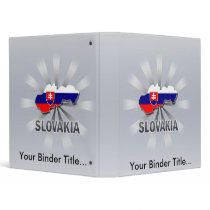 Slovakia Flag Map 2.0 3 Ring Binder