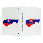 Slovakia Flag Map full size Binder