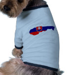 Slovakia Flag Map full size pet clothing