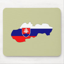 Slovakia flag map mousepads by FlagStore Slovakia flag map mousepads