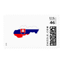 Slovakia flag map postage by FlagStore Slovakia flag map postage