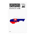 Slovakia flag map postage by FlagStore Slovakia flag map postage