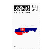 Slovakia flag map postage by FlagStore Slovakia flag map postage