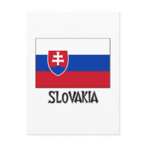 Slovakia Flag postcards