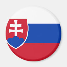 Slovakia Flag Refrigerator Magnets
